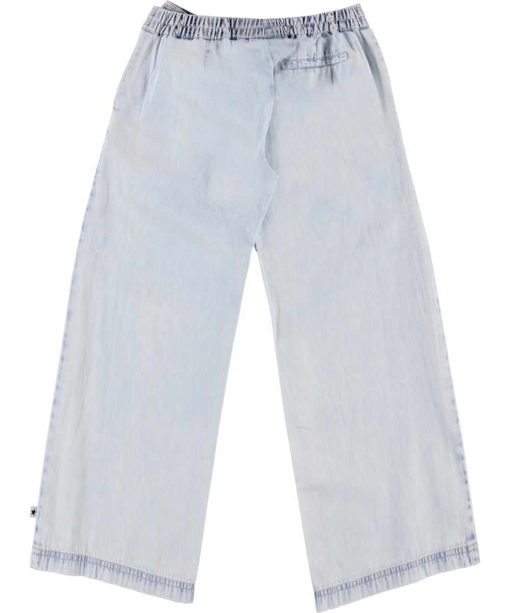Annabella - Denim Bleached - Denim Hose mit Schleife 