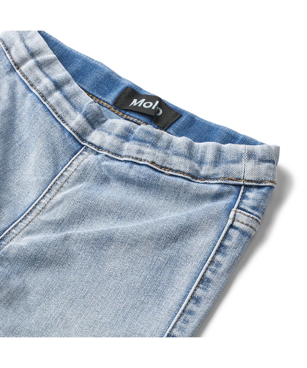 April - Light Washed Blue - Hellgraue Jeggings im Jeans-Look