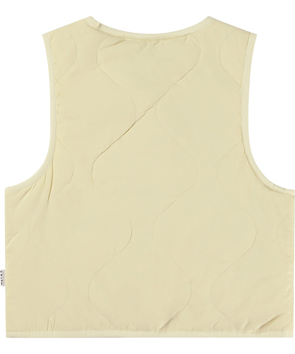 Harriet - Pearled Ivory - Hellgelbe Steppweste