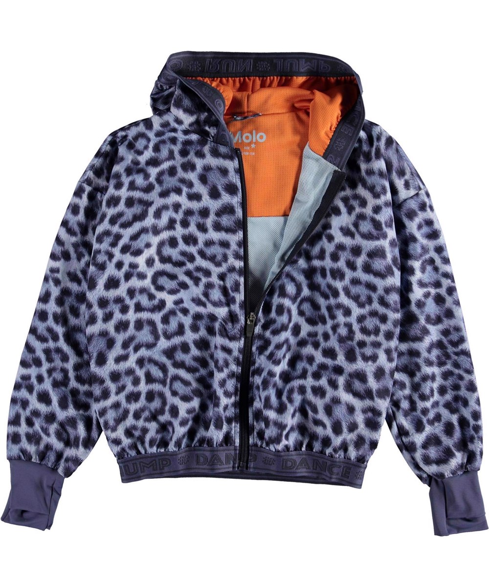Ophelia - Sporty Leo - Sportjacke mit Leopardenprint-Kapuze