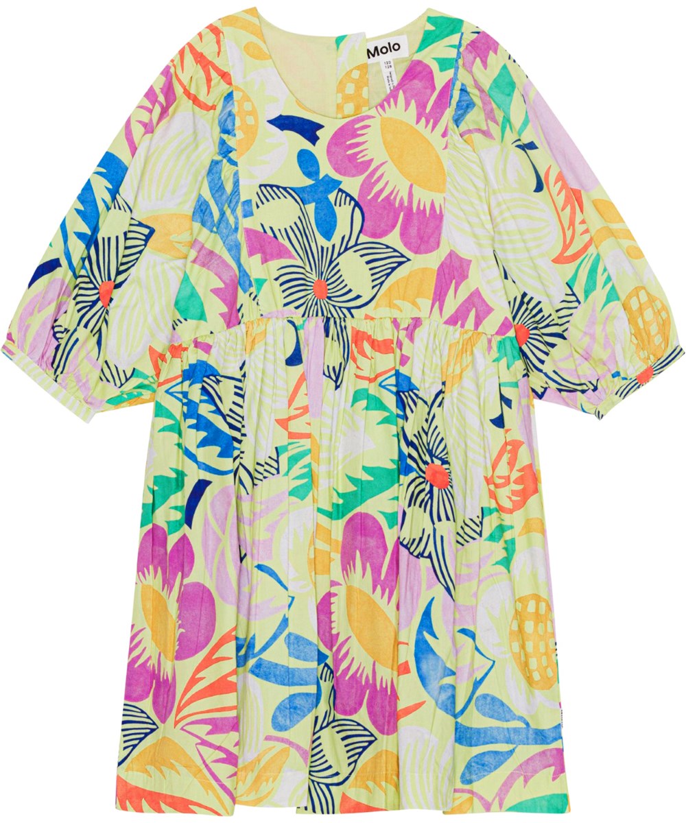 Caio - Charleston Floral - Lockeres Kleid aus Öko-Baumwolle mit Blumendruck