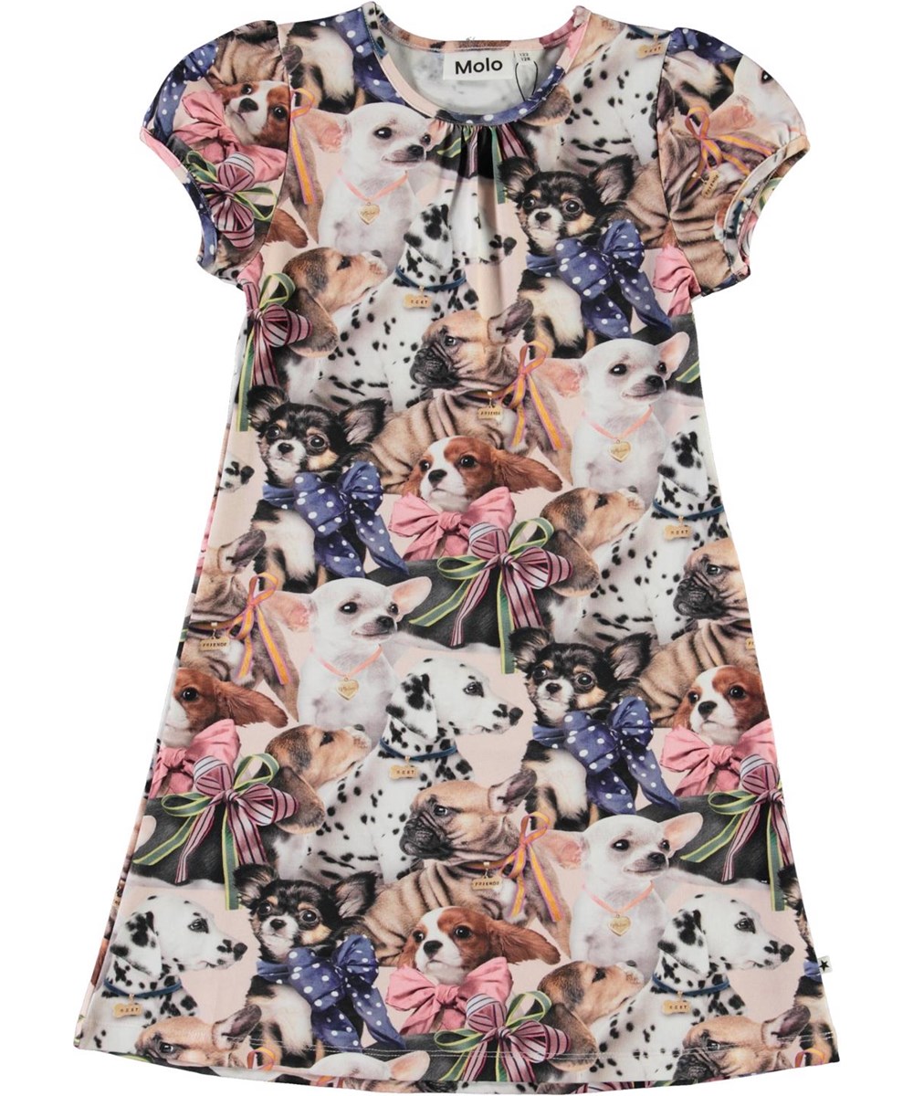 Camellia -  Puppy Love - Öko Kleid mit Druck von Hunden