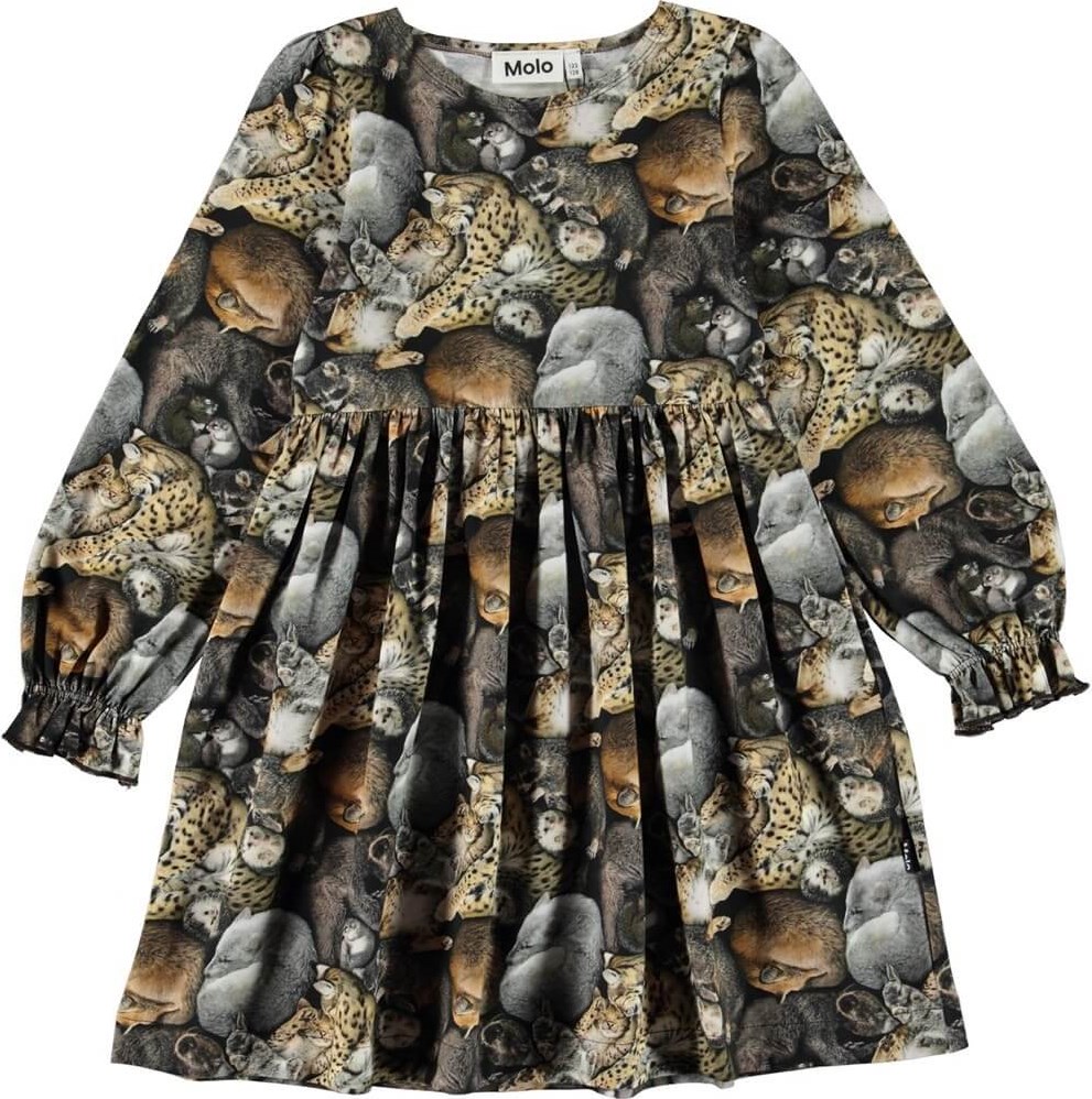 Camie - Hibernation - Öko-Kleid mit schlafenden Tieren