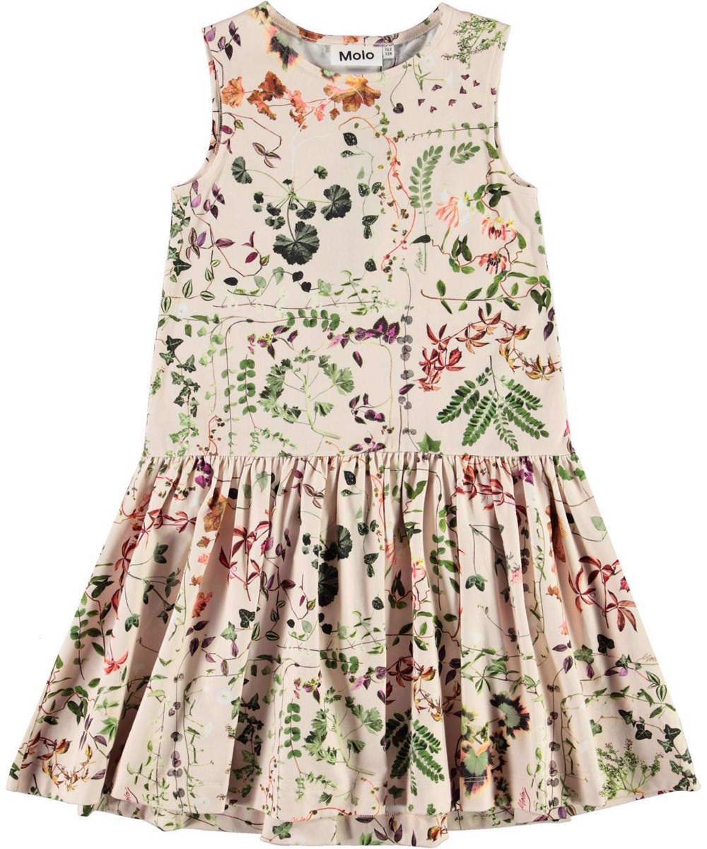 Candece - Herbarium - Öko-rosa Kleid mit Blumen