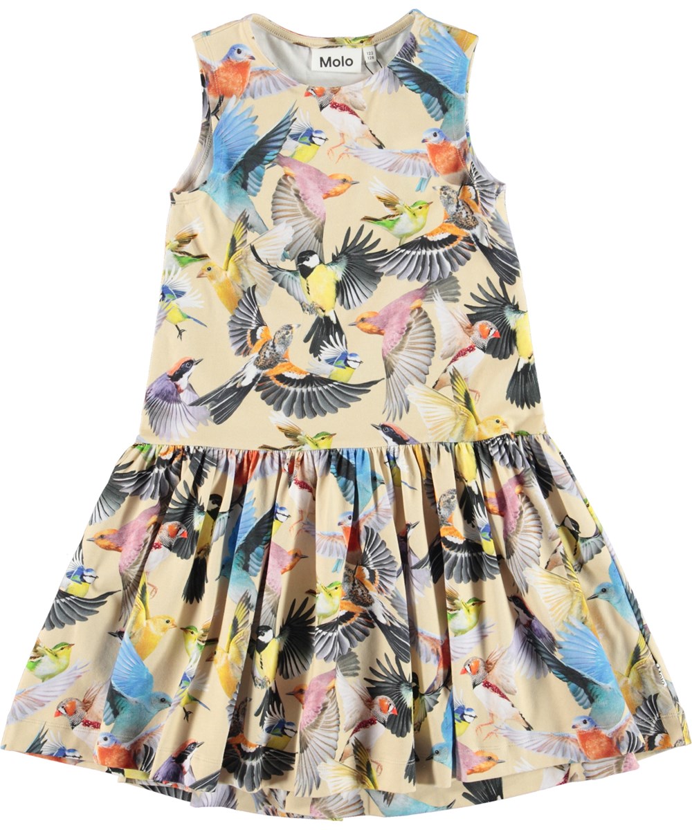 Candece - Whimsical - Öko-Kleid mit Vogeldruck