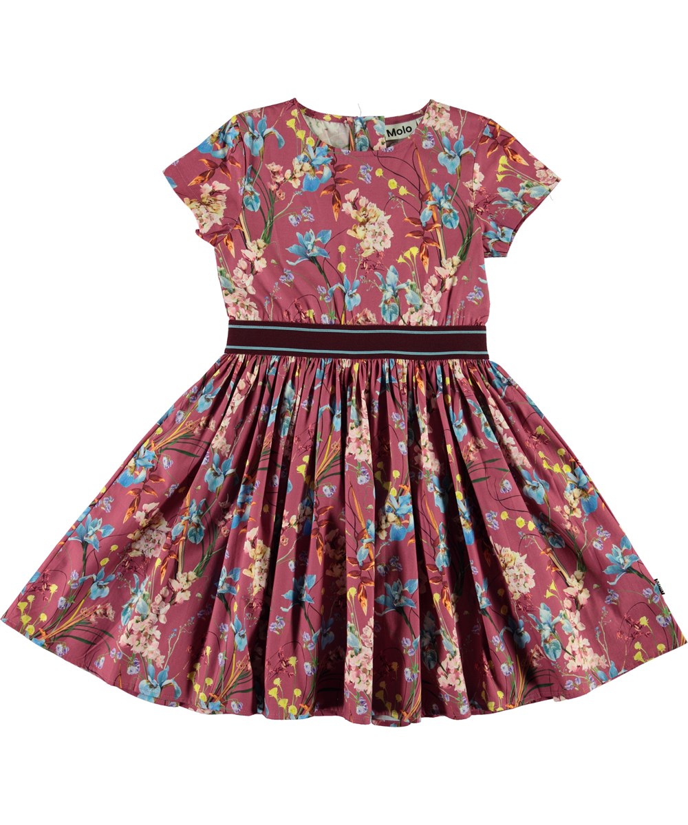 Candy - Ikebana Rose - Öko-Kleid mit Blumen-Druck