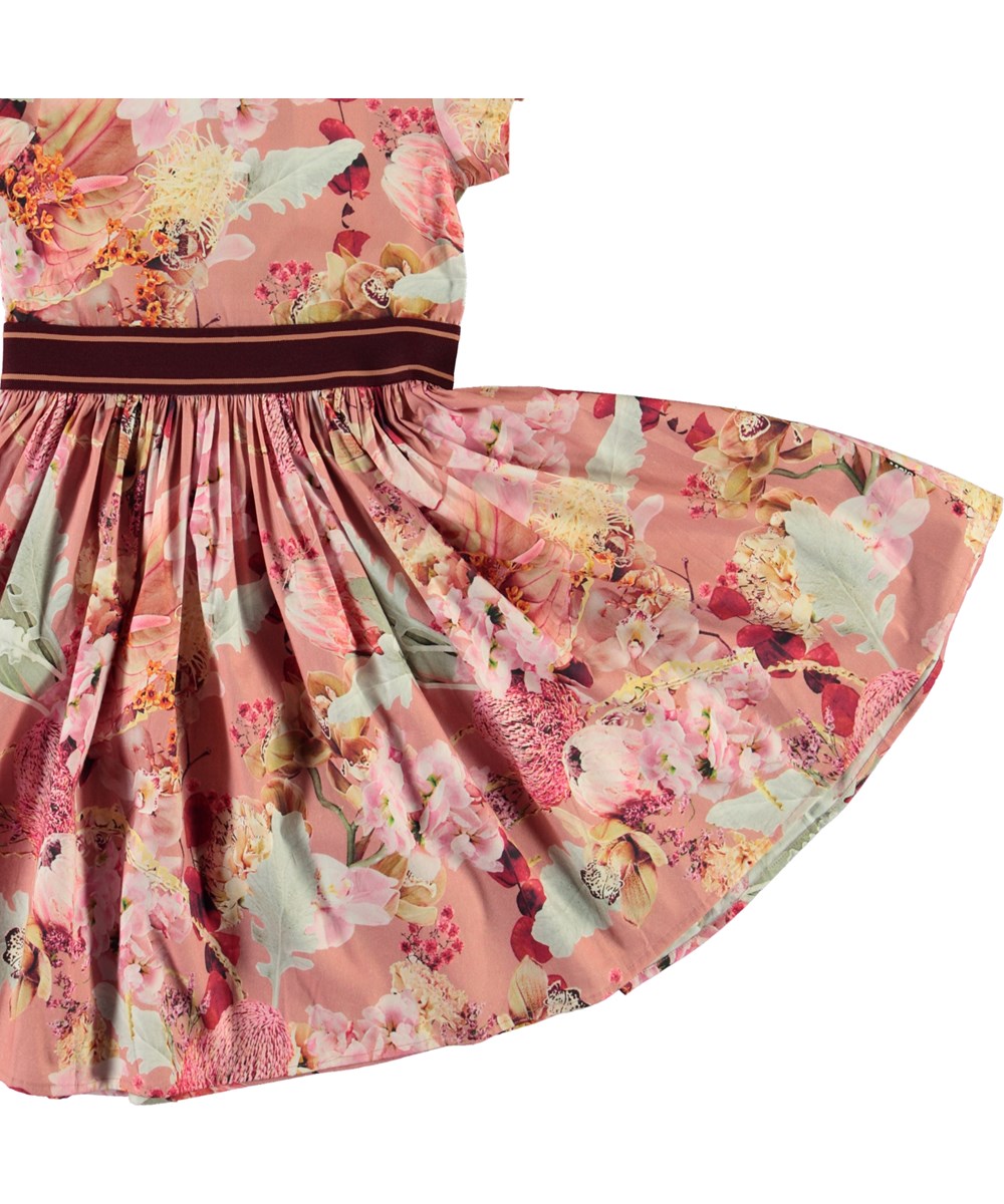 Candy - Winter Bouquet Rose - Öko-Kleid mit Blumen-Druck