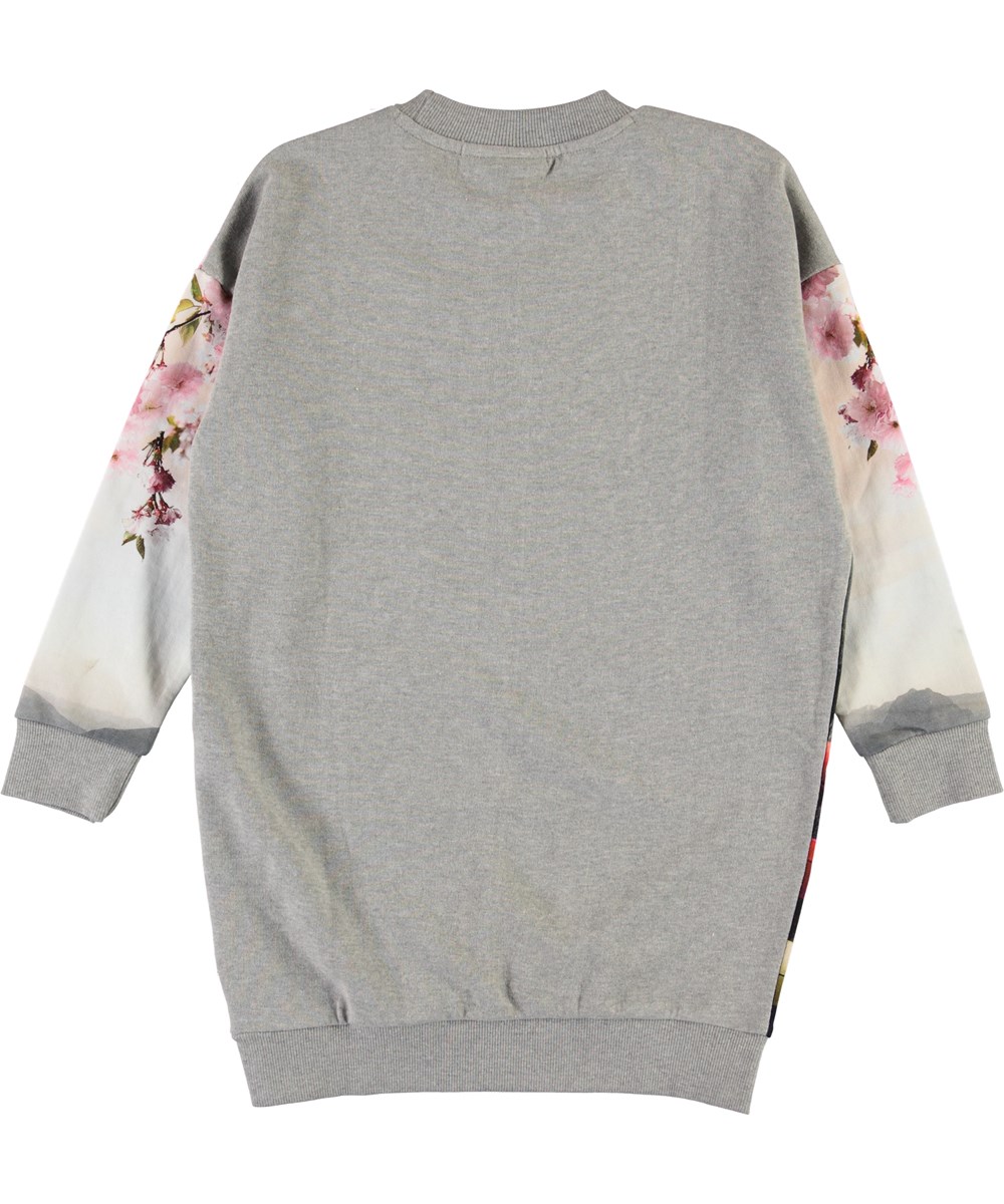 Carita - Jumping Horse - Öko-Sweatshirt-Kleid mit Pferd