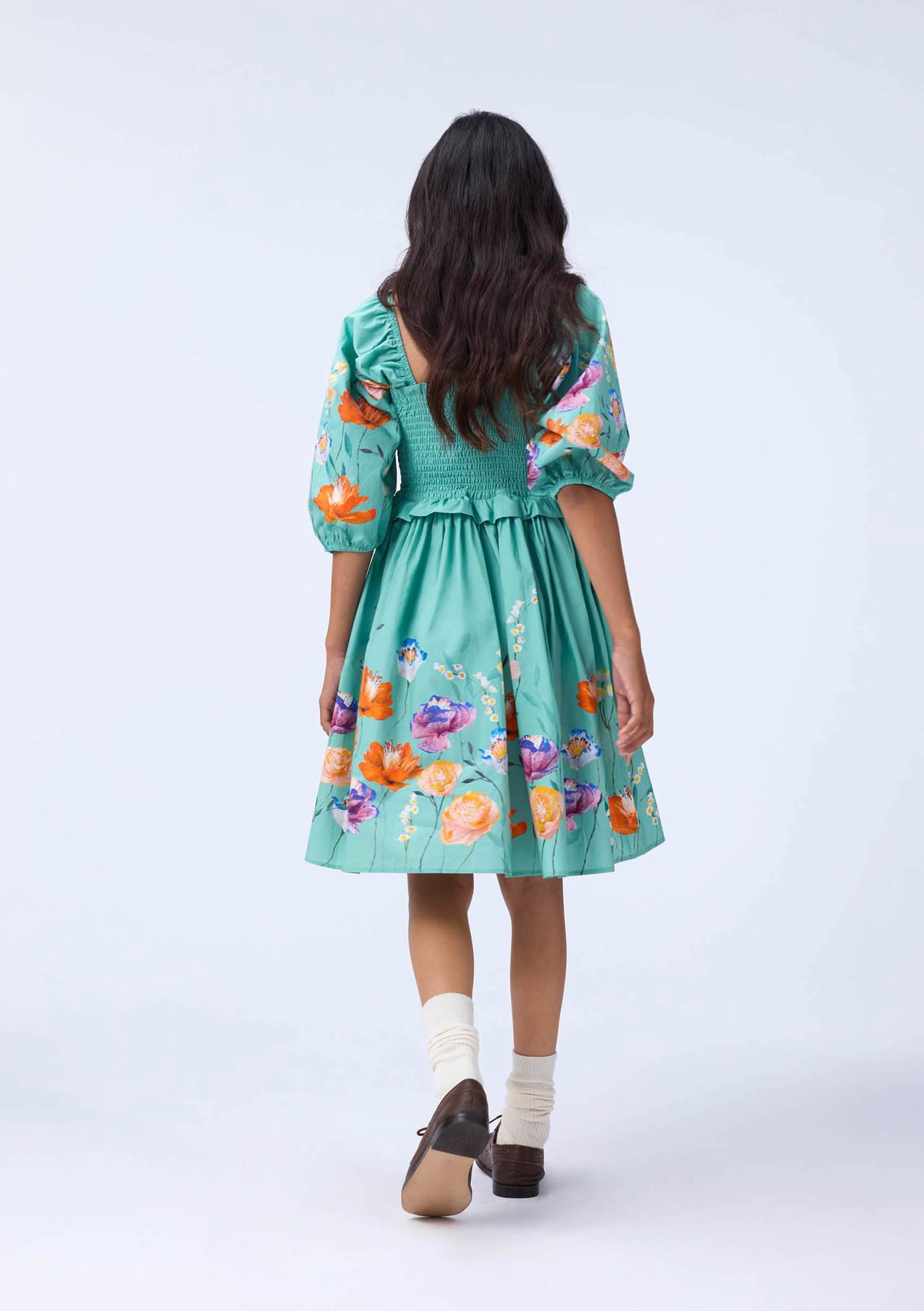 EF 7062 Glanzbilder Mädchen Mit Kleid & Blume – Poesiebilder Ca. 24x15 Cm
