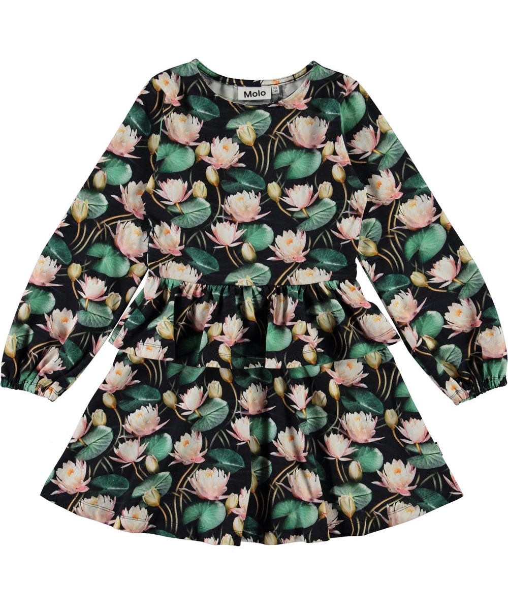 Christabelle - Water Lilies - Öko-Kleid mit Seerosen und Rock