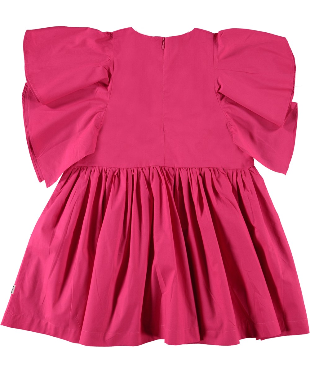 Christiana - Bright Rose - Pinkfarbenes Kleid aus Öko-Baumwolle