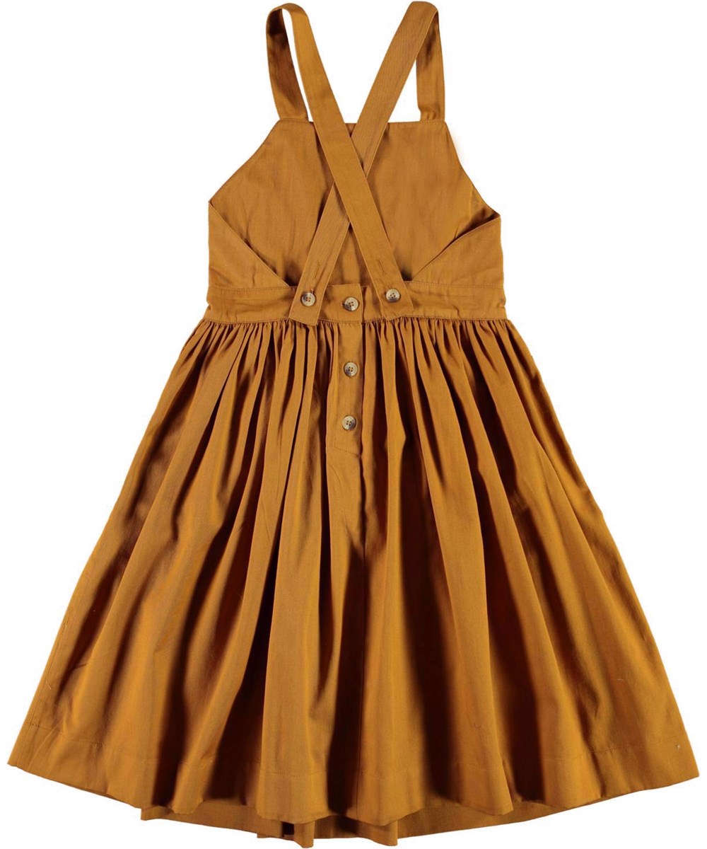 Ciana - Almond - Braunes Spencerkleid mit Trägern