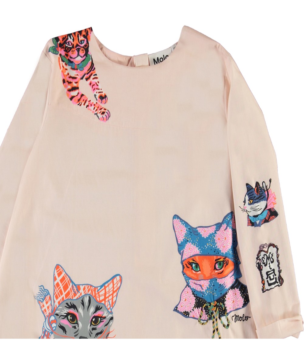 Cixi - Ninja Cats - Öko-Kleid mit Ninja-Katzen