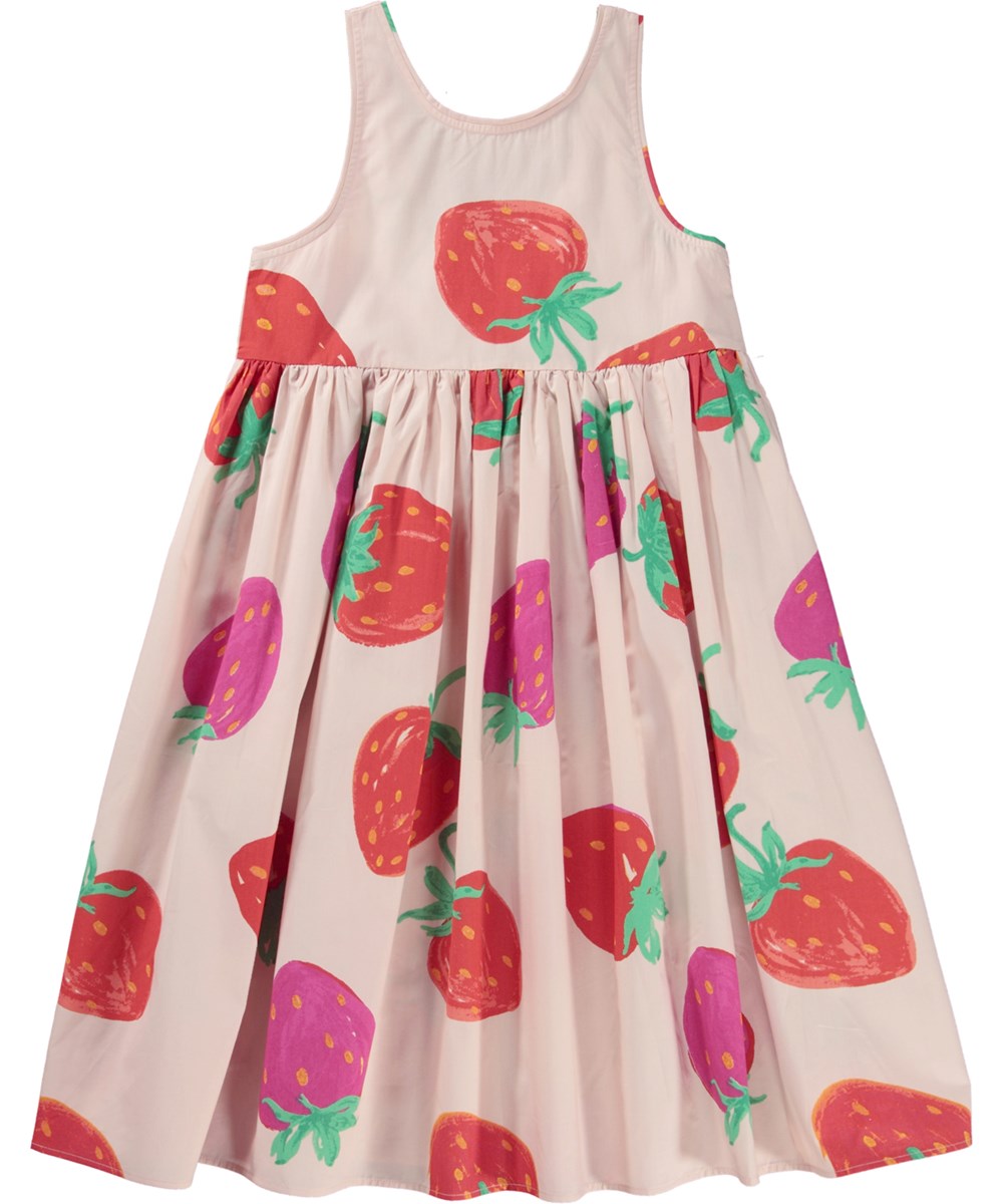 Clover - Strawberries - Öko-Trägerkleid mit Erdbeer-Print
