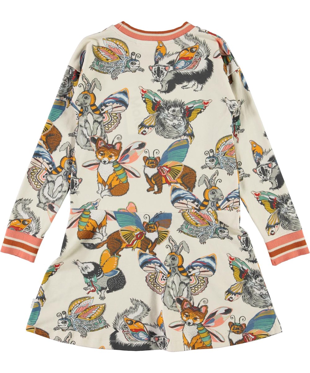 Conny - Hedgerow Buzz - Öko-Kleid mit Tieren mit Flügeln