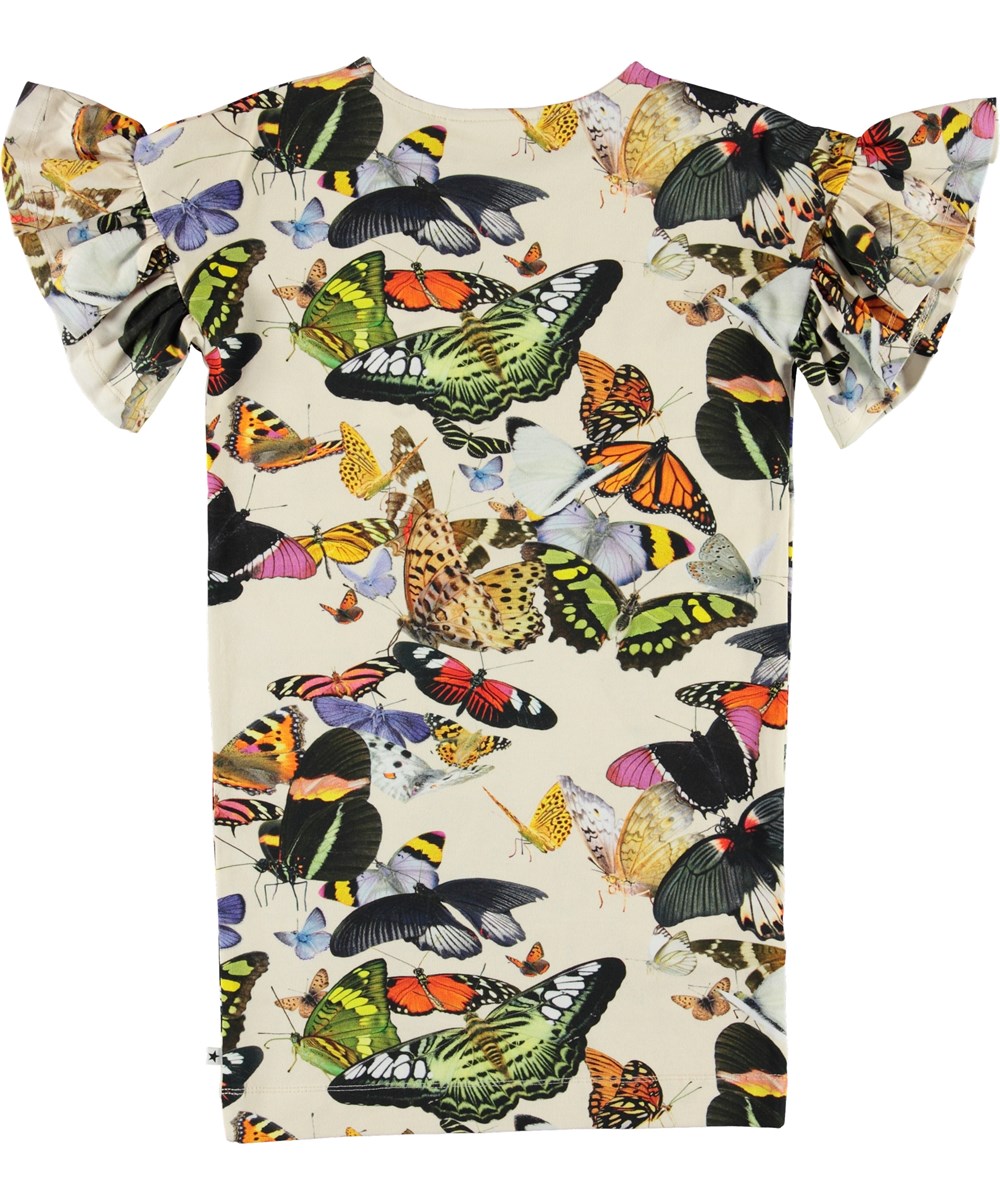 Coralie - Papillon - Ökologisches Kleid mit Schmetterlingen