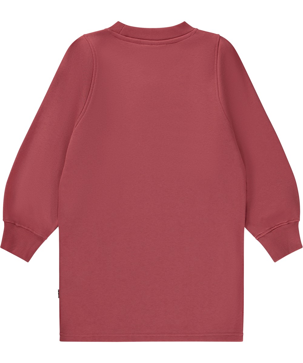 Corvina - Forest Rose - Rosafarbenes, knielanges Sweatkleid