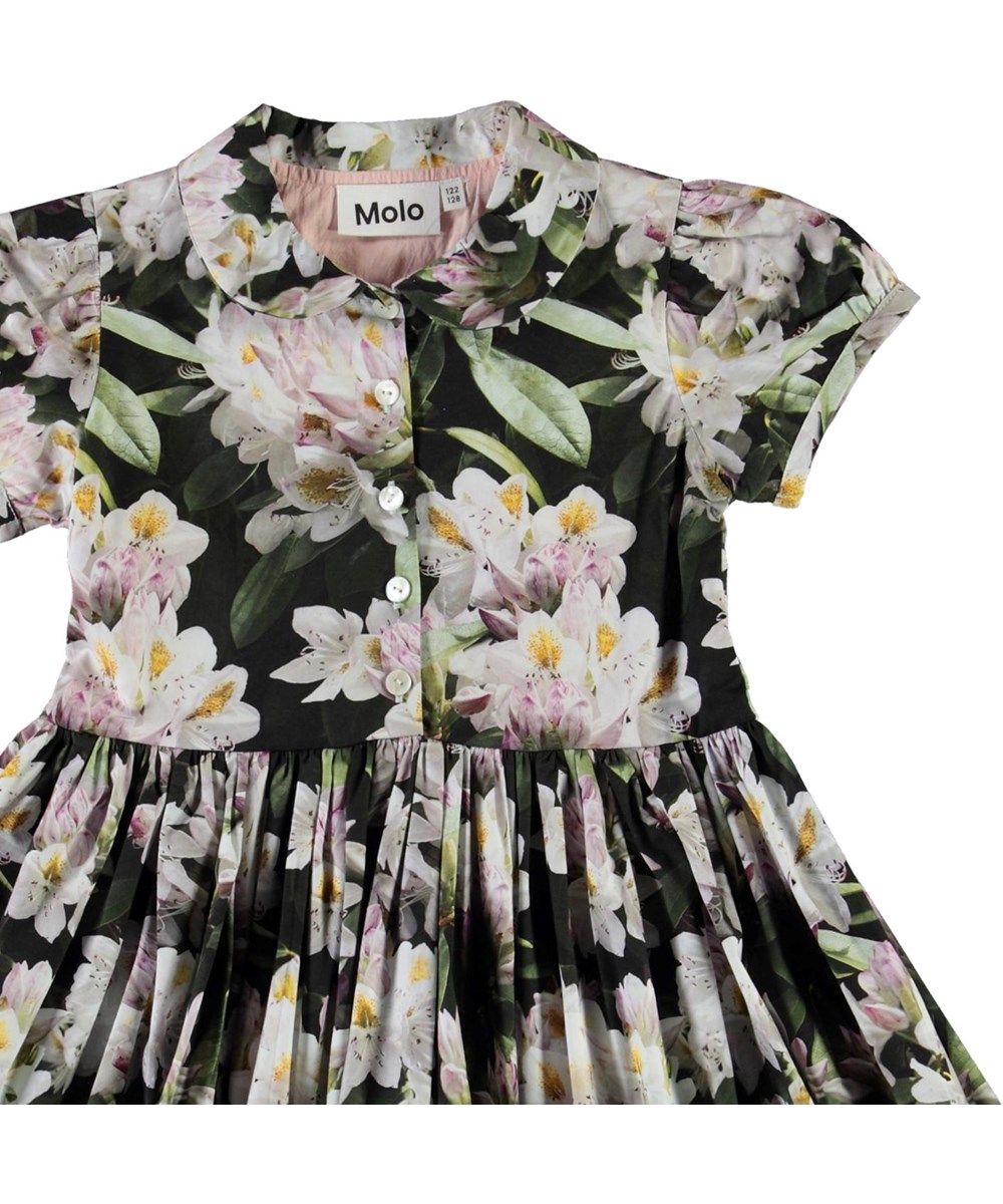 Cybil - Pretty Puppy AOP - Öko Blumen-Hemdkleid