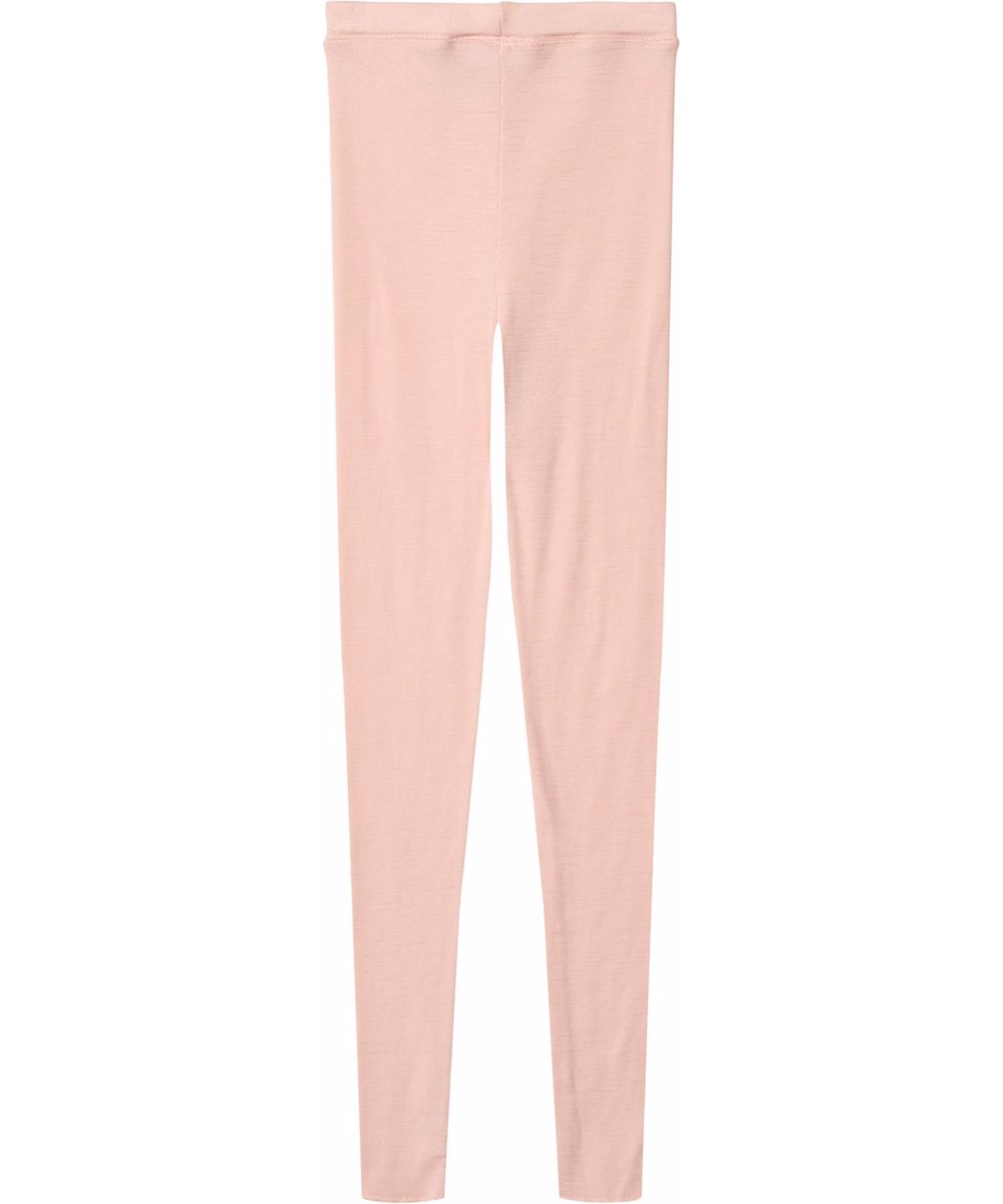 Nadine Wool - Rose Cloud - Rosa Leggings für Kinder aus Merinowolle.