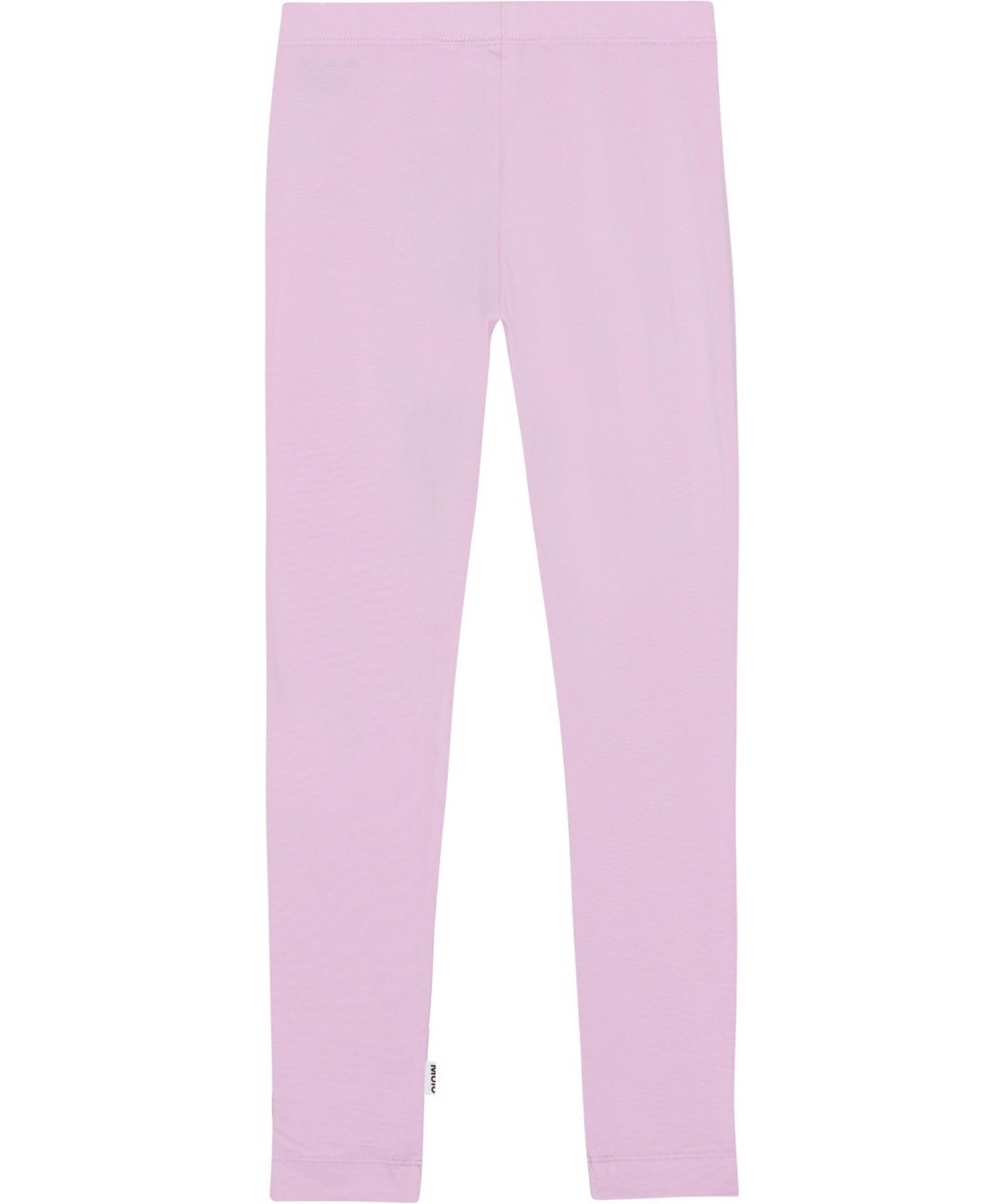 Nica - Alpine Glow - Lilla Leggings aus Öko-Baumwolle.