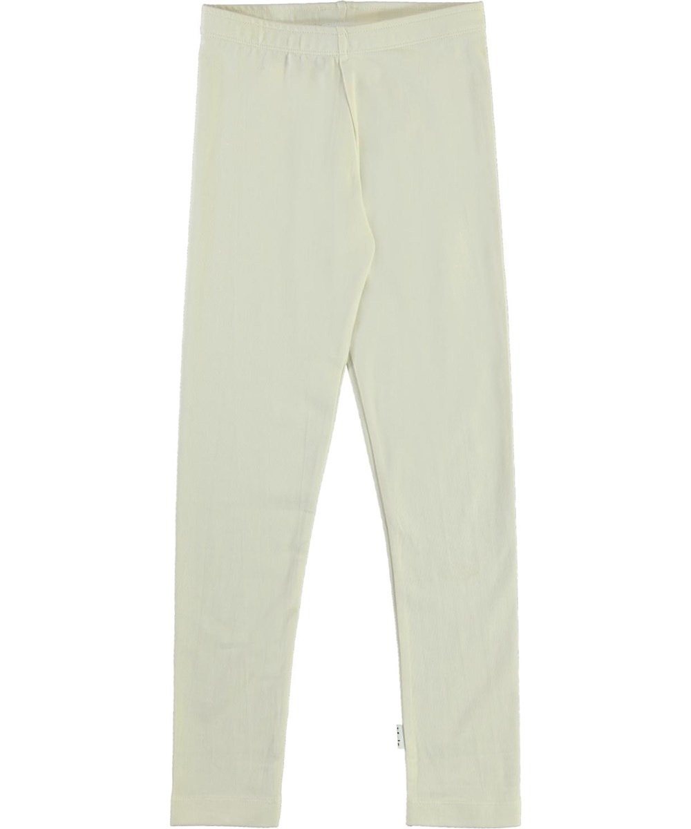 Nica - Pearled Ivory - Öko helle Leggings