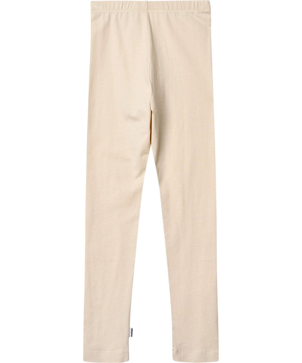 Nica - Summer Sand - Off-White-Leggings für Kinder aus Bio-Baumwolle