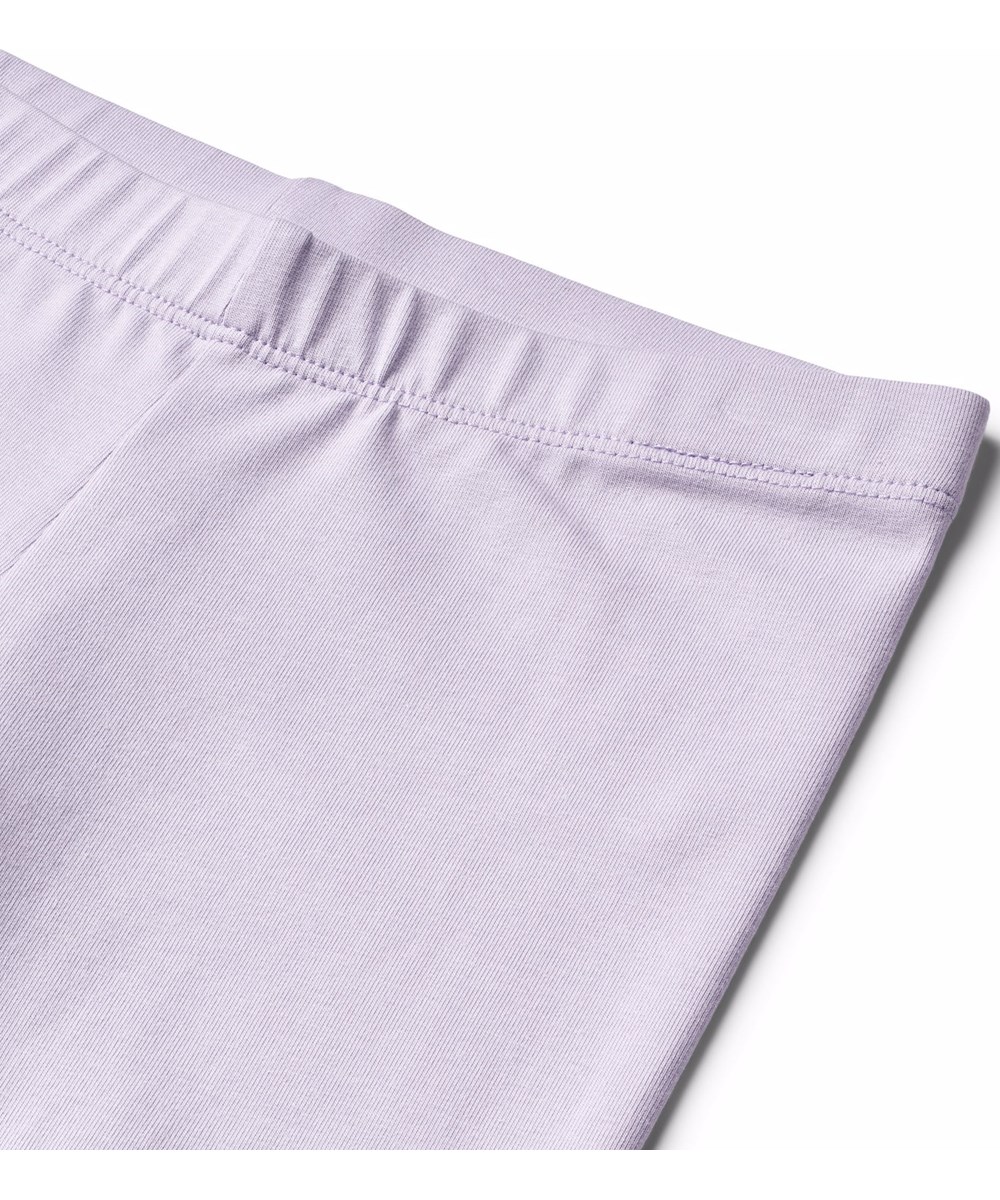 Nica Warm - Thistle - Hellviolette Leggings für Kinder aus dickem Öko-Baumwolle.