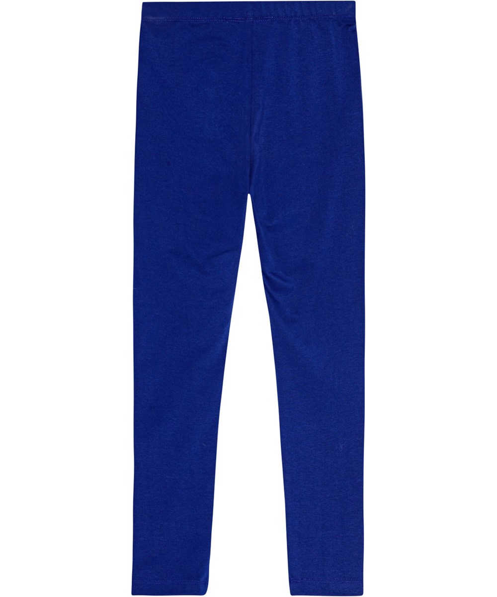 Nica Warm - Vibrant Blue - Dunkelblaue Baumwollleggings mit elastischem Bund für einfaches Anziehen.