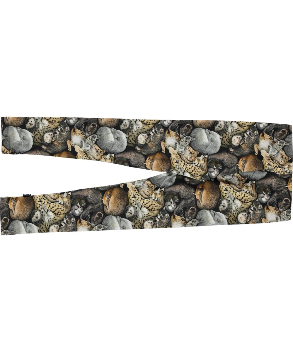 Niki - Hibernation - Öko-Leggings mit Druck von schlafenden Tieren