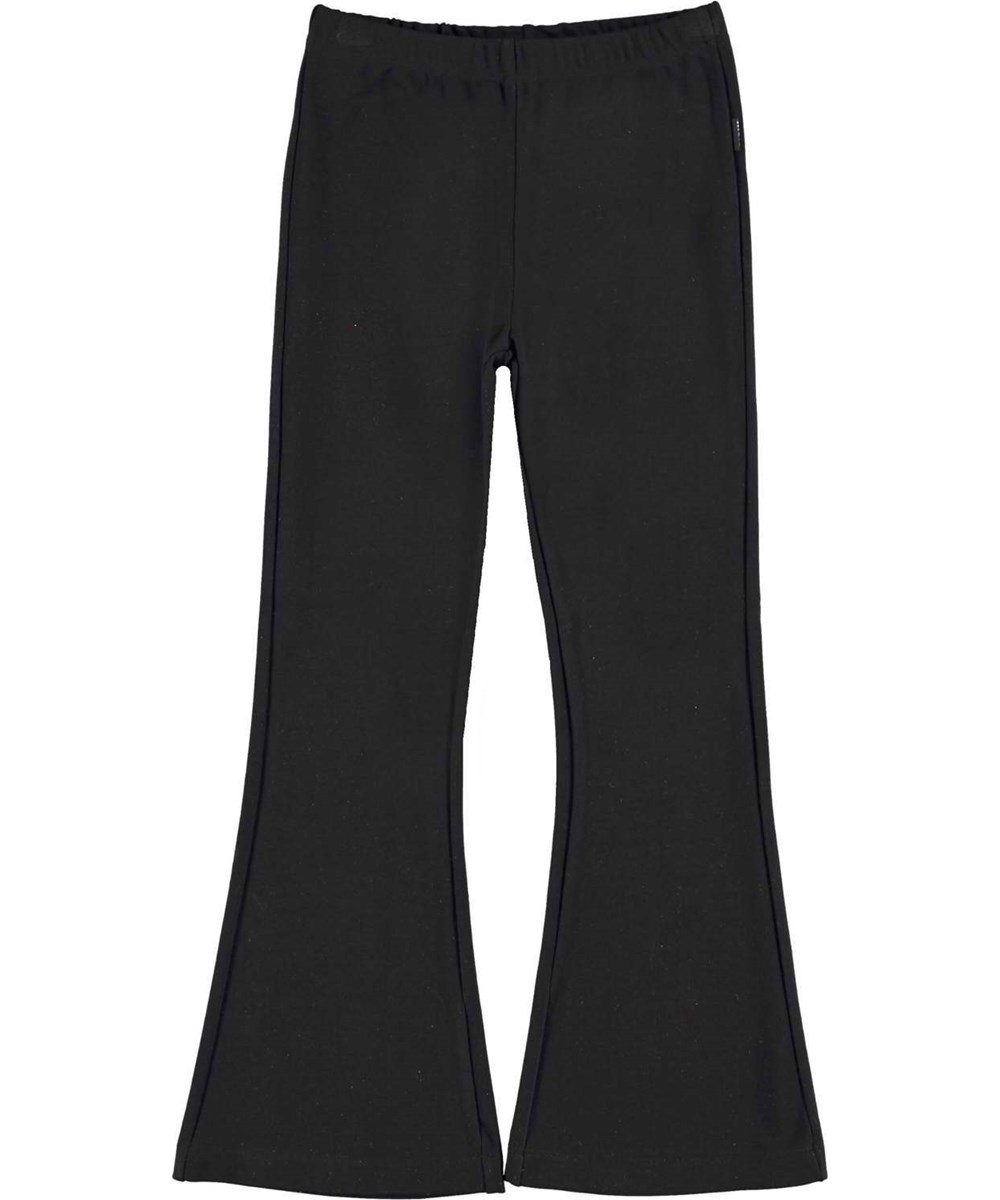 Nivina - Black - Schwarze Leggings mit Schlag