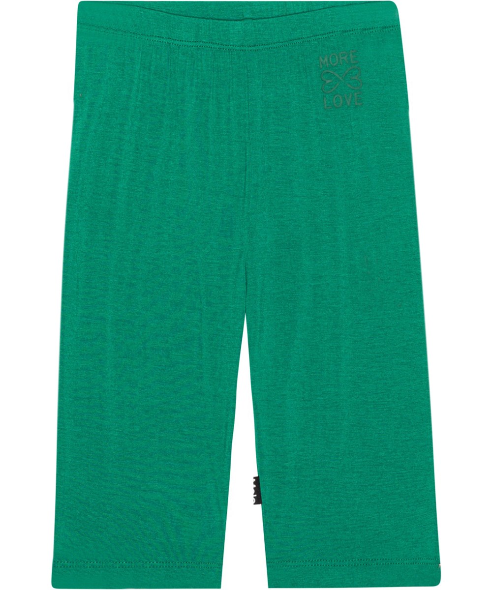 Noa - Tennis Green - Grüne Radlerhose aus elastischer, weicher Viskose