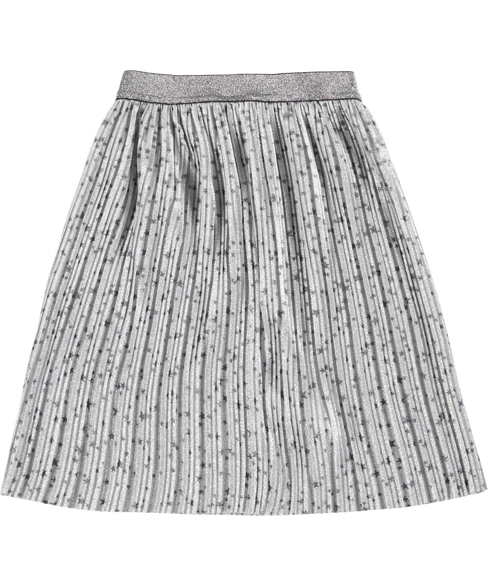 Bailini - Grey Star - Silberfarbener Rock mit Sternenprint