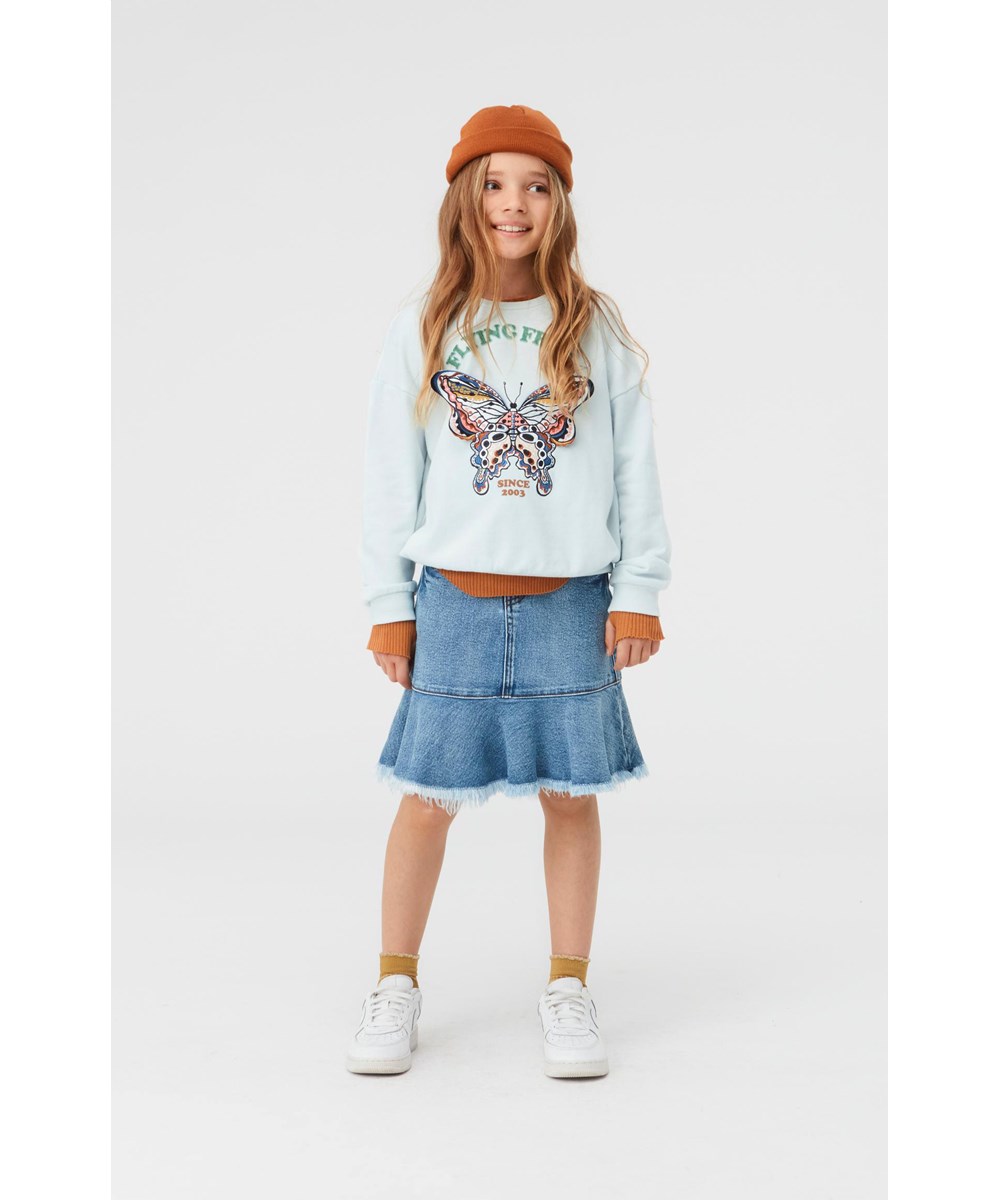 Barbro - Stone Blue - Blauer Jeansrock