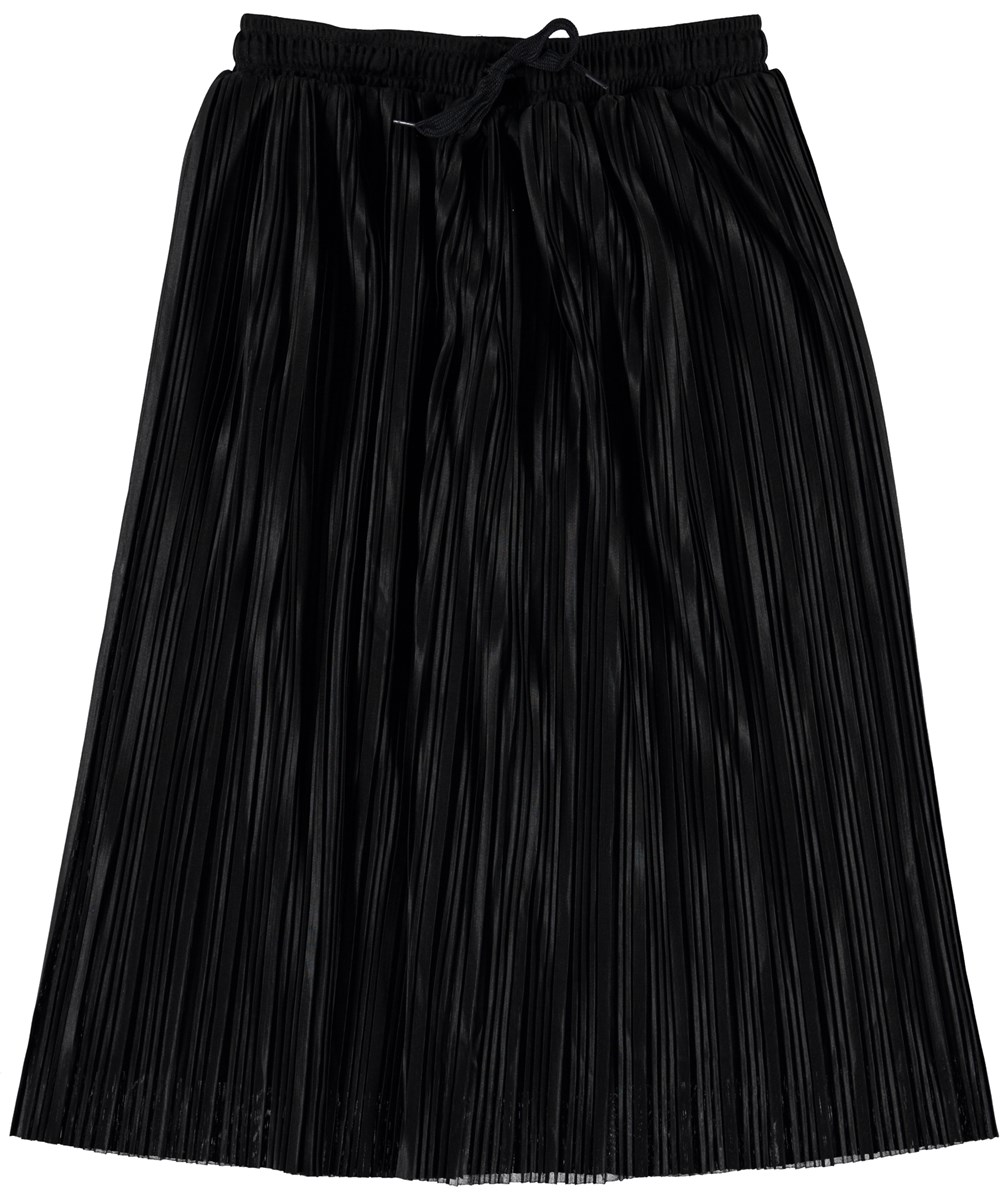 Becky - Black - Schwarzer Faltenrock 