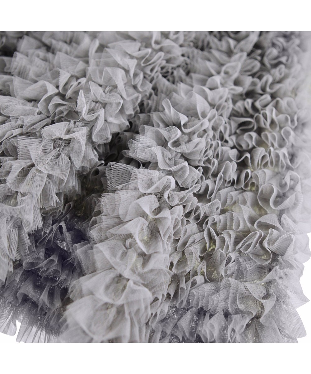 Bliss - Grey Flannel - Grauer voluminöser Tüllrock für Kinder mit einem elastischen Bund.