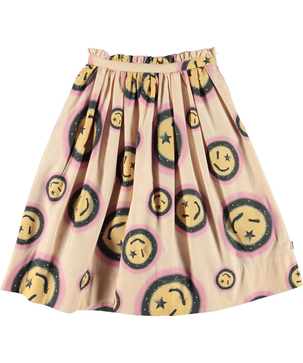 Brisa - Space Happy AOP - Öko-Rock mit Smiley-Print