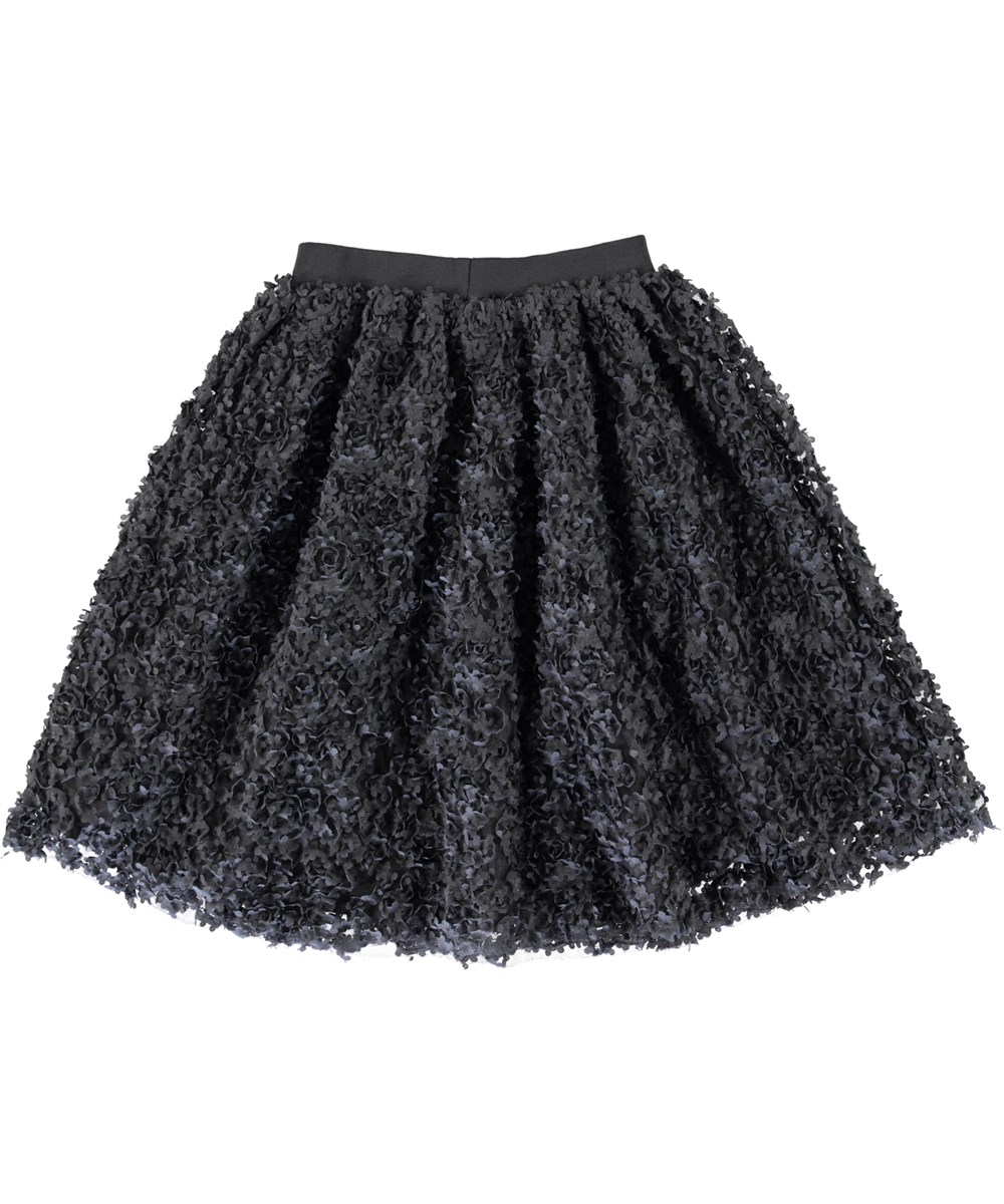 Brook - Space Grey - Schwarzer Rock mit Blumen