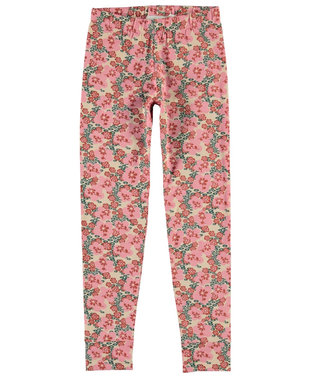 Lov - Graphic Flowers - Öko-Nachtwäsche mit rosa Blumen