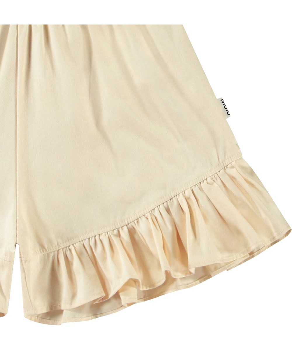 Abba - Brazilian Sand - Shorts aus Öko-Baumwolle mit Rüschenkanten für Kinder.