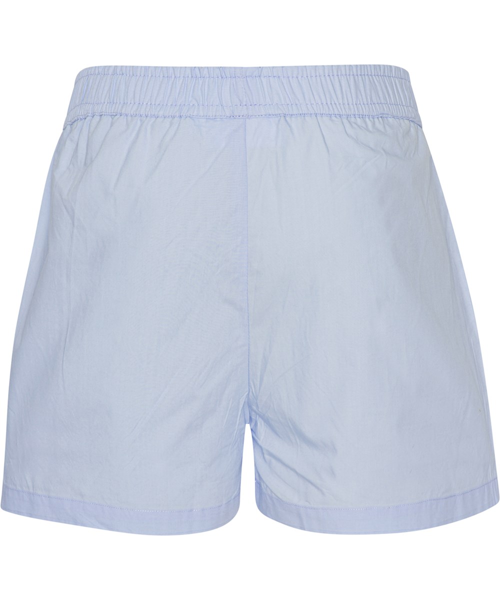 Air - Windy - Hellblaue Shorts aus Öko-Baumwolle mit herzförmigem Peace-Zeichen