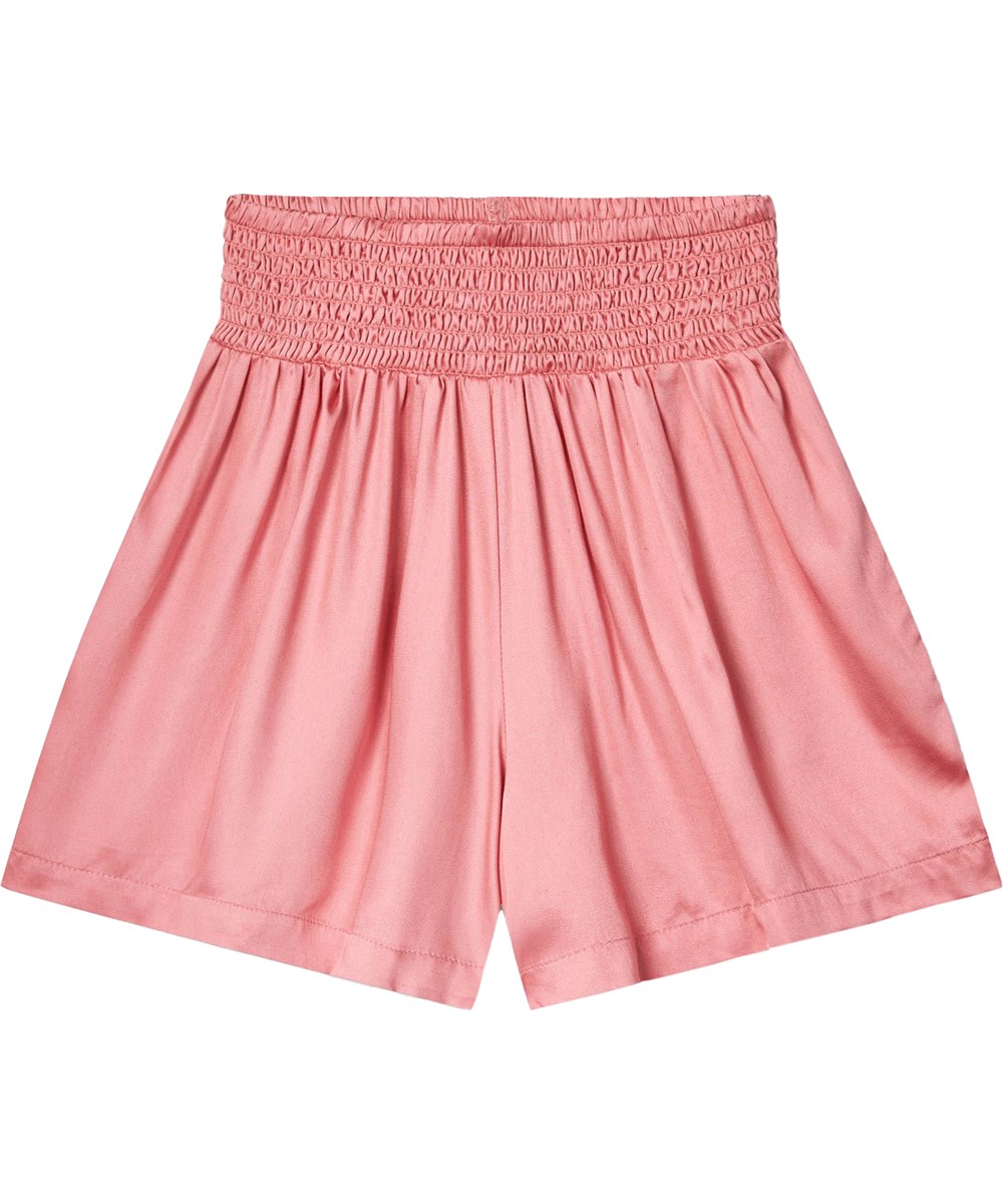 Alanis - Vintage Rose - Rosa Viskose-Shorts für Kinder.