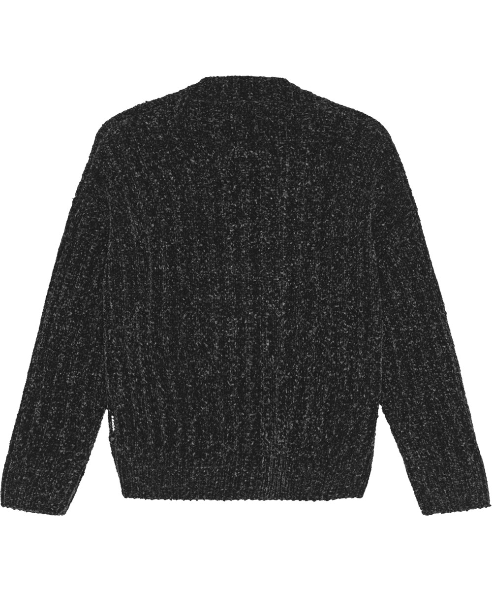 Gianna - Black - Weicher und gemütlicher Cardigan mit Knopfverschluss und gerippten Kanten.