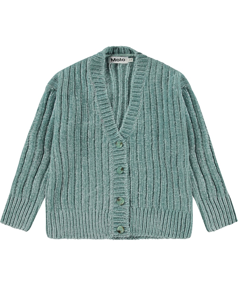 Gianna - Calm - Hellblauer flauschiger Cardigan