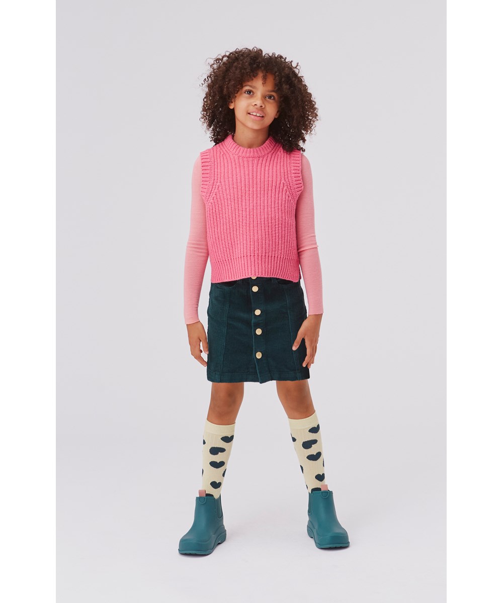 Gilberte - Petals - Rosa Strickjacke