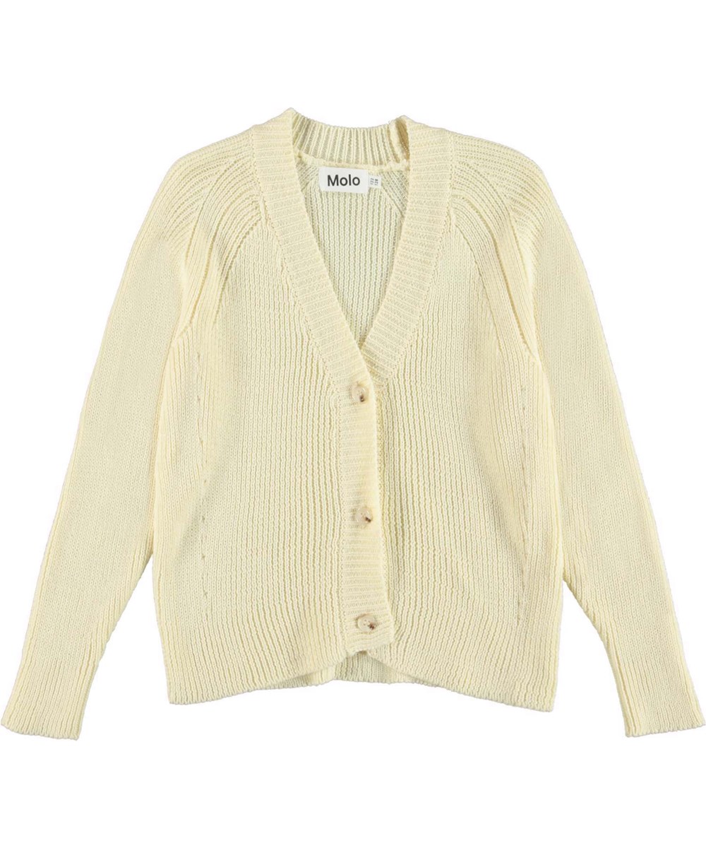 Gilda - Pearled Ivory - Strickjacke in Perlmuttfarben