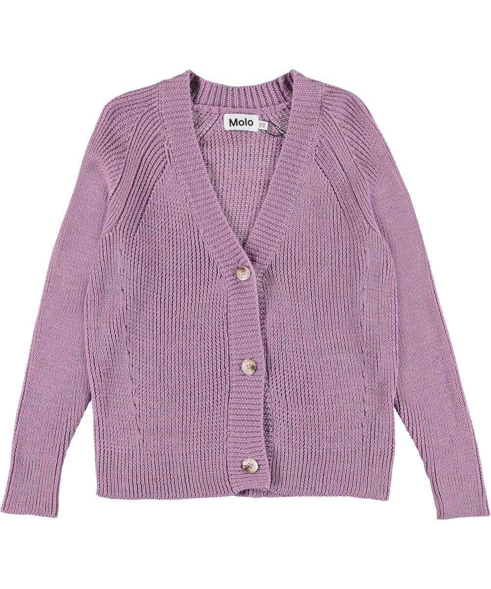 Gilda - Purple Orchid - Helllilla Strickjacke