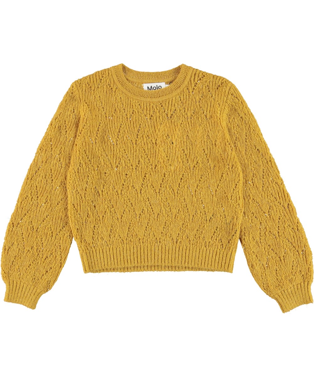 Ginger - Burnt Blaze - gelber Strickpullover