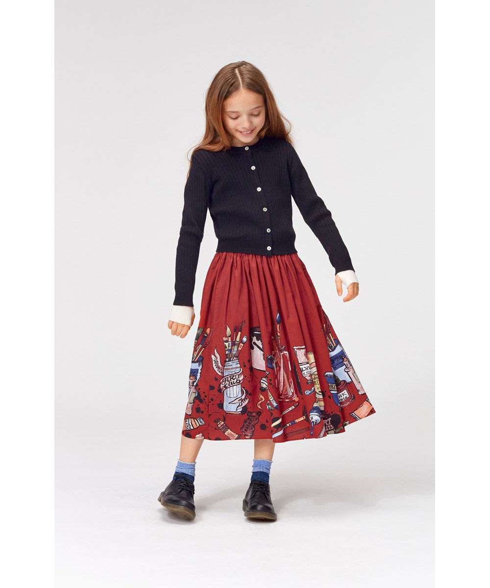 Gloria - Black - Schwarzer Öko-Strick-Cardigan