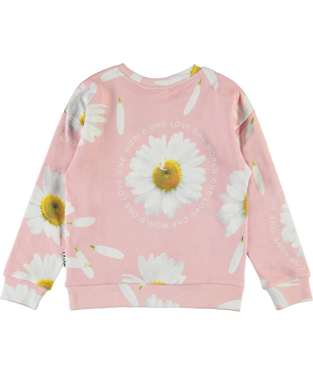 Manon - Giant Daisy - Rosa Sweatshirt mit Margeriten