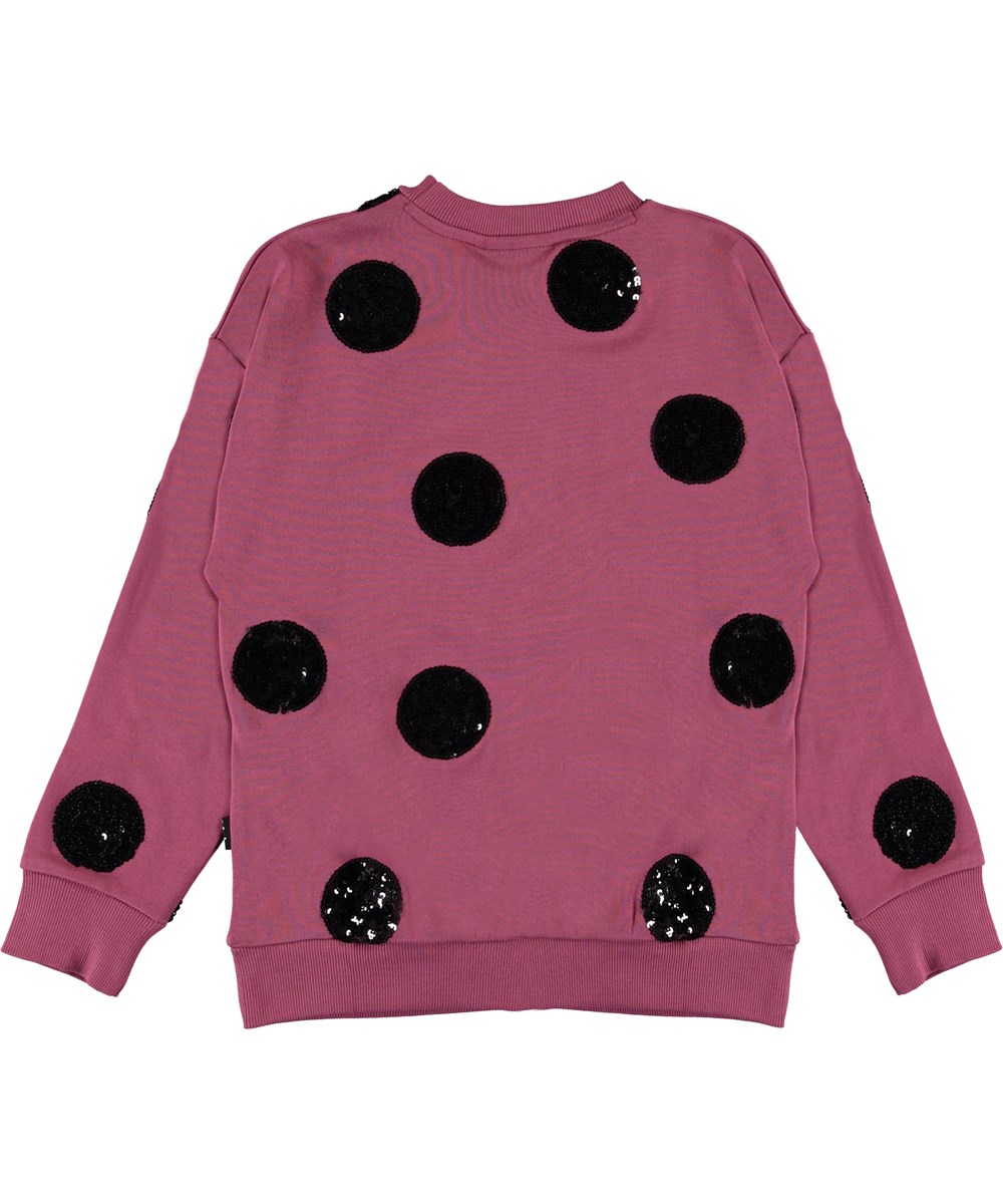Manon - Sequin Dots - Sweatshirt mit verschiedenen Pailletten-Bomben